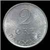 Image 2 : 1964(h) Denmark 2 Ore KM# 840.2 Grades Select Unc