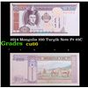 Image 1 : 2014 Mongolia 100 Turgik Note P# 65C Grades Gem+ CU