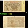 Image 1 : 1937 Germnay 1 RentenMark Note P# 173B Grades vf++