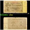 Image 1 : 1937 Germnay 1 RentenMark Note P# 173B Grades vf+