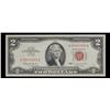Image 2 : 1963 $2 Red seal United States Note Grades Choice AU/BU Slider