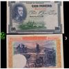 Image 1 : 1925 Spain 100 Pesetas Note P# 69C Grades Select AU