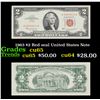 Image 1 : 1963 $2 Red seal United States Note Grades Gem CU