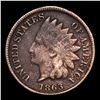 Image 2 : 1863 Indian Cent 1c Grades vf+