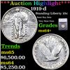 Image 1 : ***Auction Highlight*** 1919-d Standing Liberty Quarter 25c Graded ms64+ BY SEGS (fc)