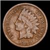 Image 2 : 1909-s Indian Cent 1c Graded vf25 By SEGS