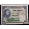 Image 2 : 1925 Spain 100 Pesetas Note P# 69C Grades AU, Almost Unc