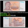 Image 1 : set of 3 consecutive 1993 Yugoslavia 5,000,000 Dinara Note P# 132 Grades CU