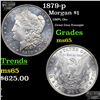 Image 1 : 1879-p Morgan Dollar $1 Grades GEM Unc