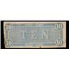 Image 3 : 1864 $10 Confederate Note, T68 Grades xf+
