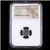 Image 2 : NGC Pergamene Kingdom Philetaetus 284-263BC AE15 Obv Athena Rev Colled Snake Graded Fine BY NGC