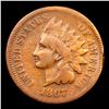 Image 2 : 1867 Indian Cent 1c Graded f15 BY SEGS