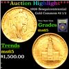Image 1 : ***Auction Highlight*** 1926 Sesquicentennial Gold Commem $2 1/2 Graded GEM Unc BY USCG (fc)