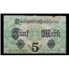 Image 3 : 1917 Imperial Germnay 5 Mark Note P# 56B Grades xf