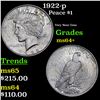 Image 1 : 1922-p Peace Dollar $1 Grades Choice+ Unc