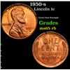 Image 1 : 1950-s Lincoln Cent 1c Grades GEM Unc RB
