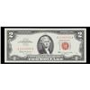 Image 2 : 1963 $2 Red seal United States Note Grades Choice AU/BU Slider