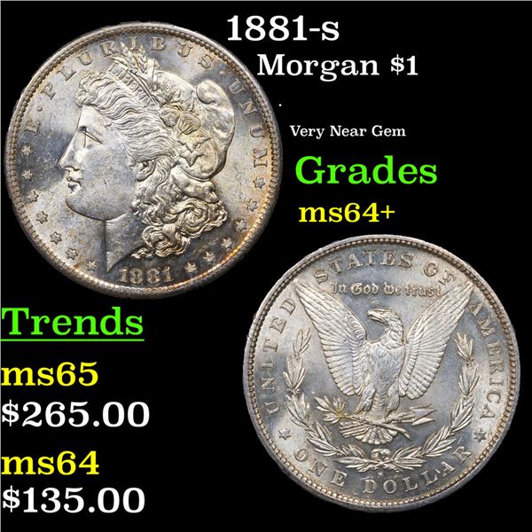 1881-s Morgan Dollar $1 Grades Choice+ Unc