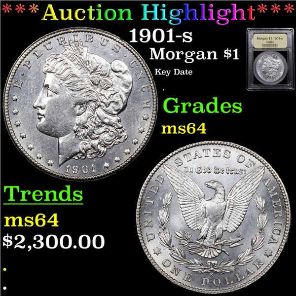 ***Auction Highlight*** 1901-s Morgan Dollar $1 Graded Choice Unc BY USCG (fc)