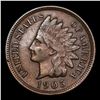 Image 2 : 1905 Indian Cent 1c Grades xf+