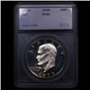 Image 2 : Proof 1973-s Silver Eisenhower Dollar $1 Graded ms69+ dmpl By SEGS