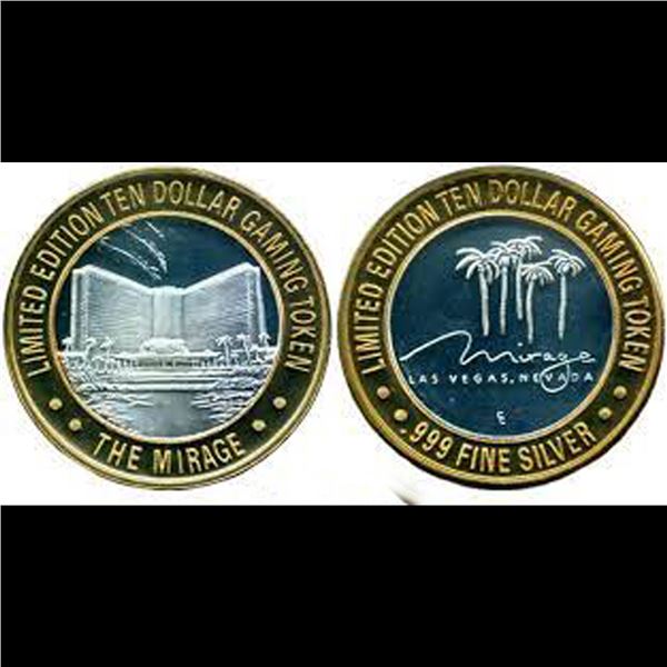 Limited Edition .999 Silver $10 Las Vegas Gaming Token The Mirage