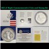 Image 1 : Bill of Right Commemorative Coin and Stamp Set