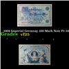 Image 1 : 1908 Imperial Germnay 100 Mark Note P# 34 Grades vf+
