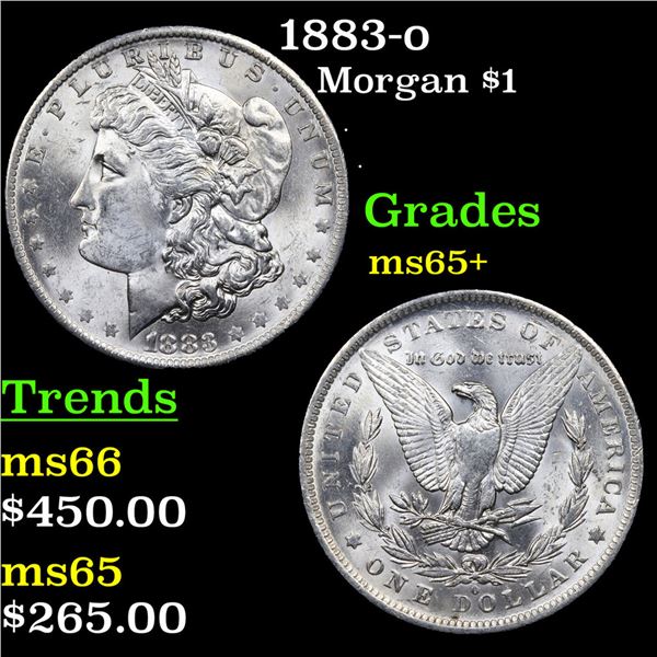 1883-o Morgan Dollar $1 Grades GEM+ Unc