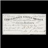 Image 2 : C.S.A. Aug 19th, 1861 $40 Intrest Note Grades Choice AU/BU Slider