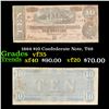 Image 1 : 1864 $10 Confederate Note, T68 Grades vf++