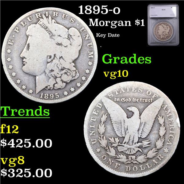 1895-o Morgan Dollar $1 Graded vg10 BY SEGS