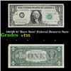 Image 1 : 1963B $1 'Barr Note' Federal Reserve Note Grades vf++