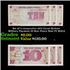 Image 1 : Set of 3 consecutive 1972 Great Britain Military Payment 10 New Pence Note P# M45A Grades CU