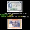 Image 1 : 1925 Spain 100 Pesetas Note P# 69C Grades Choice AU