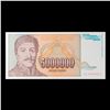 Image 4 : Set of 2 Concecutive 1993 Yugoslavia 5,000,000 Dinara Note P# 132 Grades CU