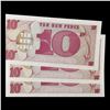 Image 3 : Set of 3 consecutive 1972 Great Britain Military Payment 10 New Pence Note P# M45A Grades CU