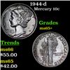 Image 1 : 1944-d Mercury Dime 10c Grades GEM+ Unc