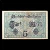 Image 2 : 1917 Imperial germany 5 Mark Note P# 56B Grades vf++