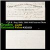 Image 1 : C.S.A. Aug 19th, 1861 $40 Intrest Note Grades Choice AU/BU Slider