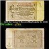 Image 1 : 1937 Germnay 1 RentenMark Note P# 173B Grades vf+