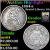 Image 1 : ***Auction Highlight*** 1884-s Seated Liberty Dime 10c Graded Select+ Unc BY USCG (fc)