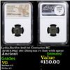 Image 1 : NGC Lydia,Sardes 2nd-1st Centuries BC Ae18(4.96g) obv Dionysus rv lion with spear Graded VG By NGC