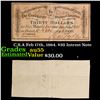 Image 1 : C.S.A Feb 17th, 1864. $30 Intrest Note Grades Choice AU