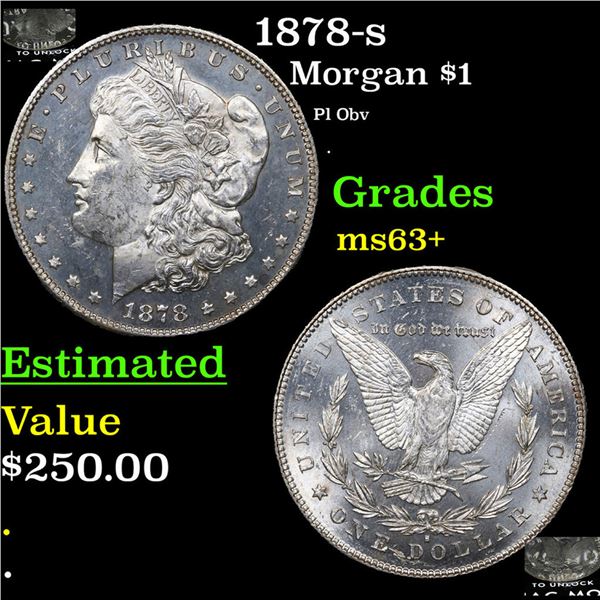 1878-s Morgan Dollar $1 Grades Select+ Unc