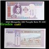 Image 1 : 2014 Mongolia 100 Turgik Note P# 65C Grades Gem++ CU