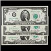 Image 2 : Set of 3 Concecutive 1976 $2 Federal Reserve Note Grades CU