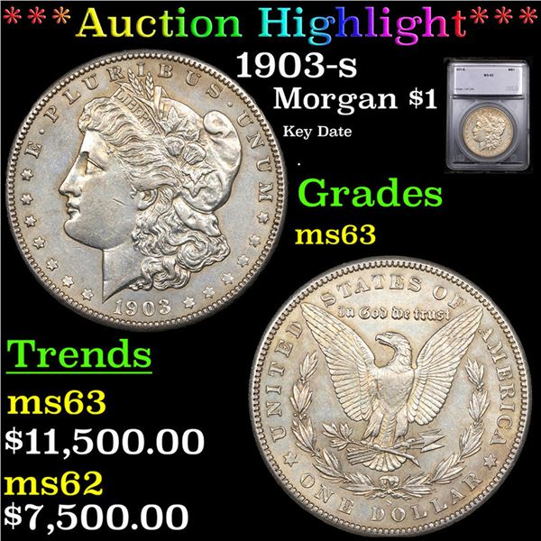 ***Auction Highlight*** 1903-s Morgan Dollar $1 Graded ms63 BY SEGS (fc)