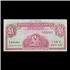 Image 2 : 2x Consecutive 1962 ND 4th Series British Armed Forces 1 Pound Special Vouchers, All CU! P# M36a Gra