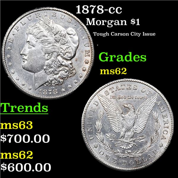 1878-cc Morgan Dollar $1 Grades Select Unc